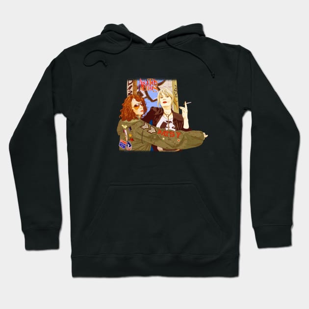 patsy and Edina Abfab Hoodie by Mimie20